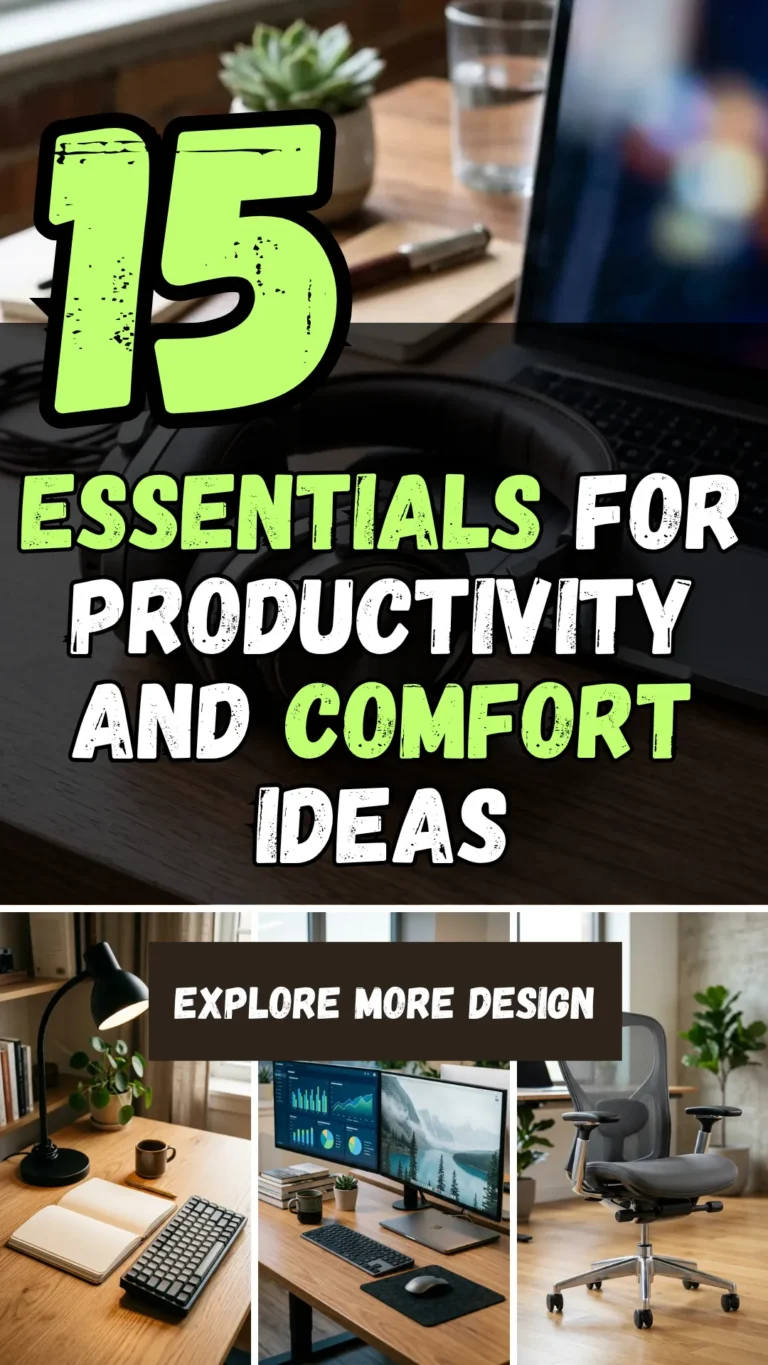 15 Essentials for Productivity and Comfort Ideas