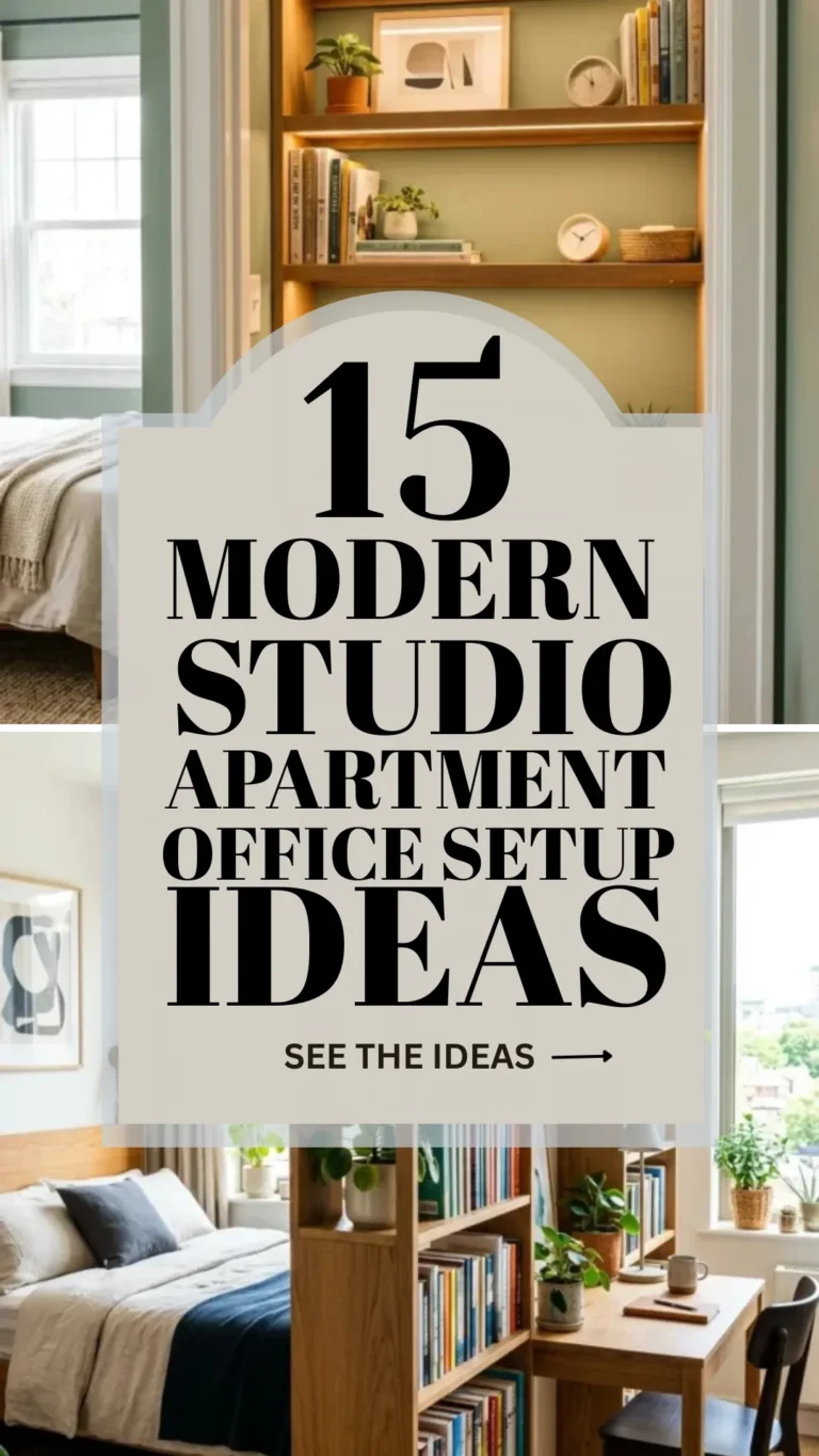 15 Modern Studio Apartment Office Setup Ideas on a Budget