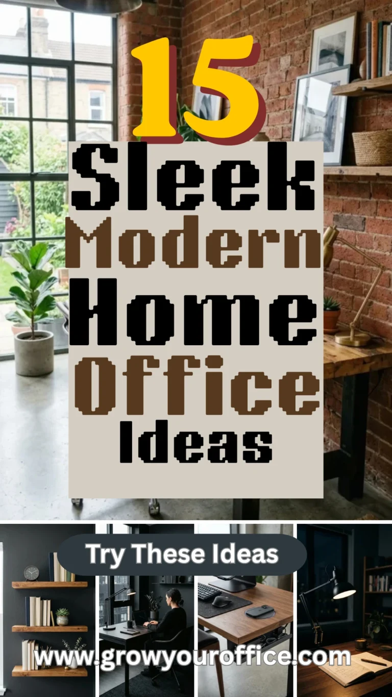 15 Sleek Modern Home Office Ideas