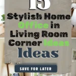 15 Stylish Home Office in Living Room Corner Ideas