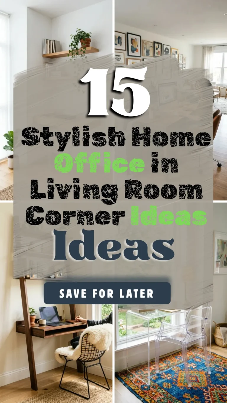15 Stylish Home Office in Living Room Corner Ideas