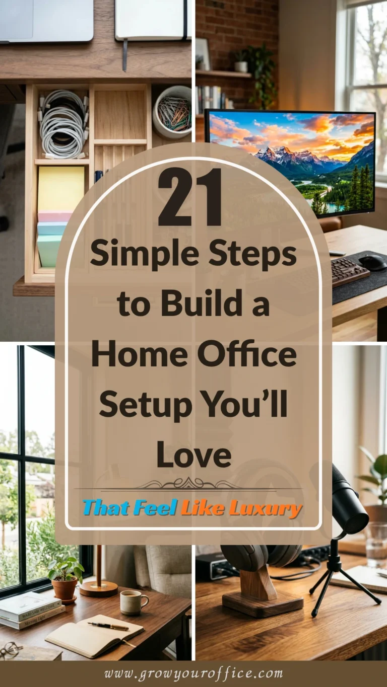 21 Simple Steps to Build a Home Office Setup You’ll Love