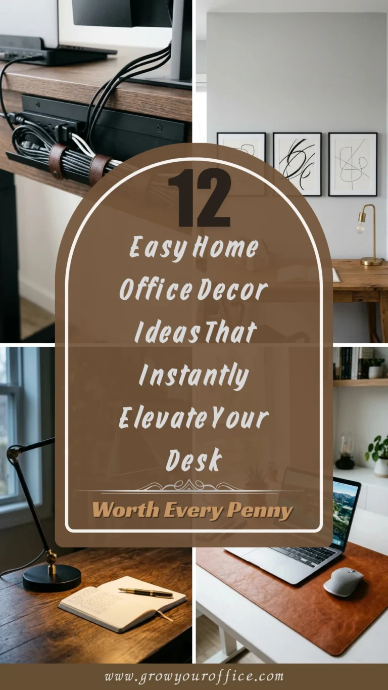 12 Easy Home Office Decor Ideas That Instantly Elevate Your Desk
