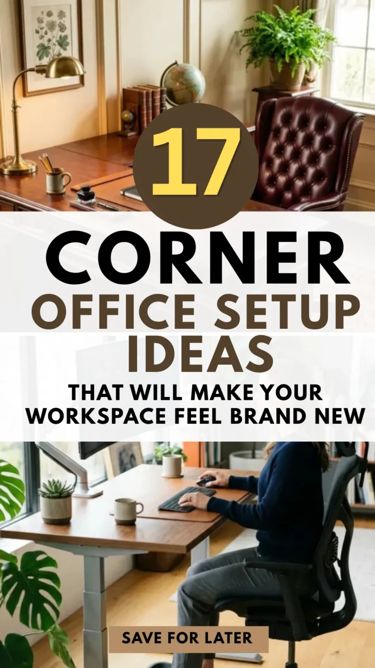 17 Corner Office Setup Ideas That Will Make Your Workspace Feel Brand New