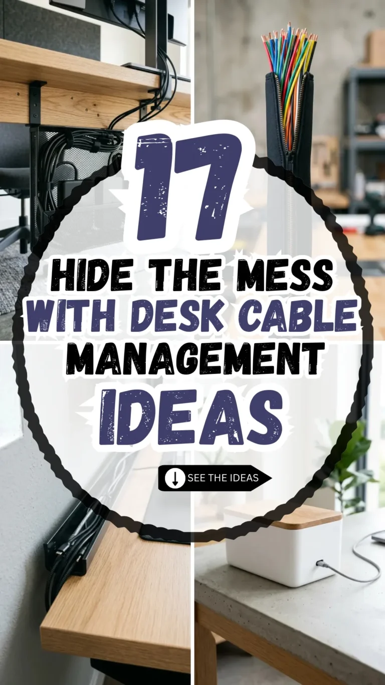 17 Hide the Mess with Desk Cable Management Ideas You’ll Love