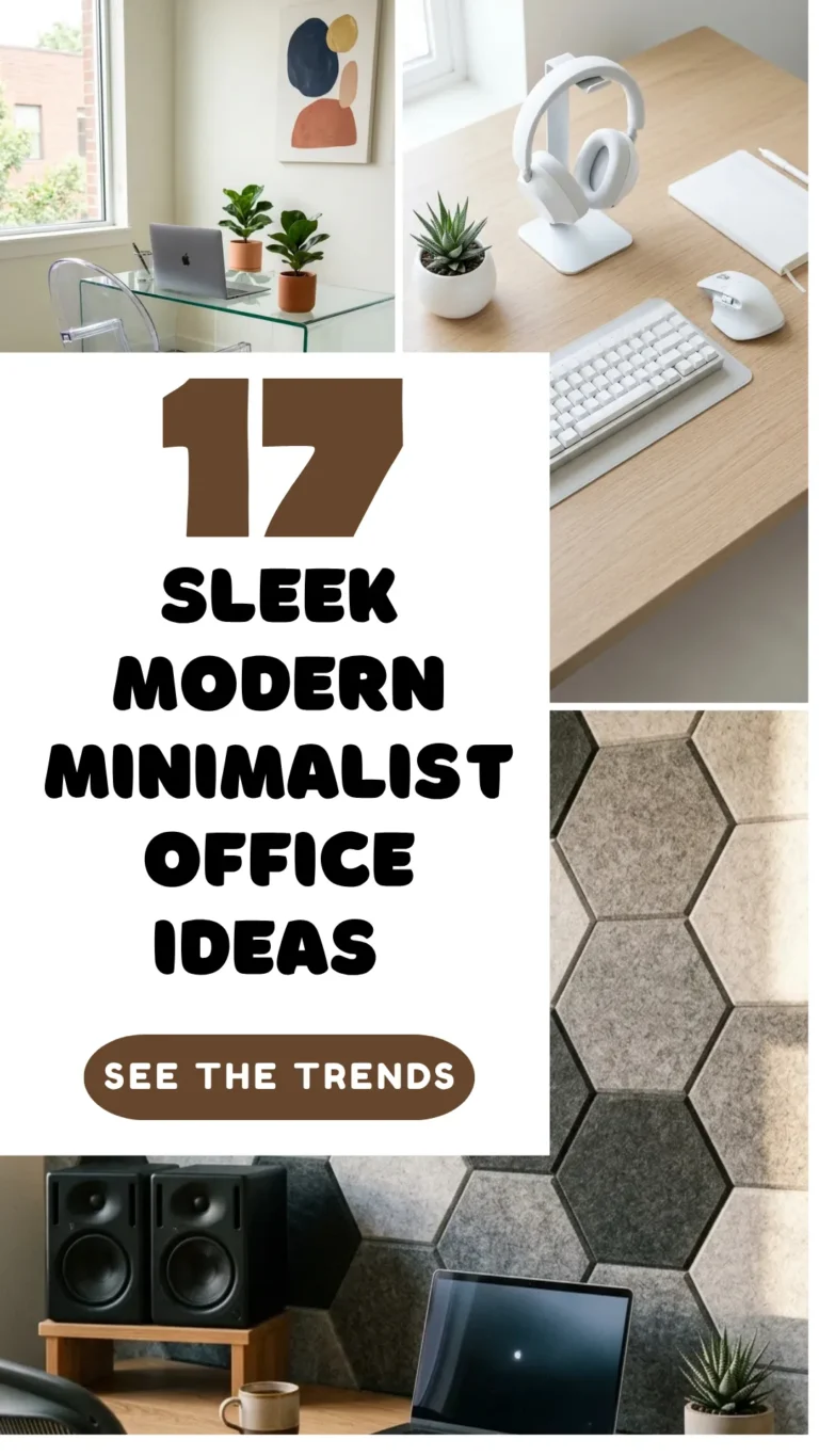 17 Sleek Modern Minimalist Office Ideas for a Clutter-Free Space
