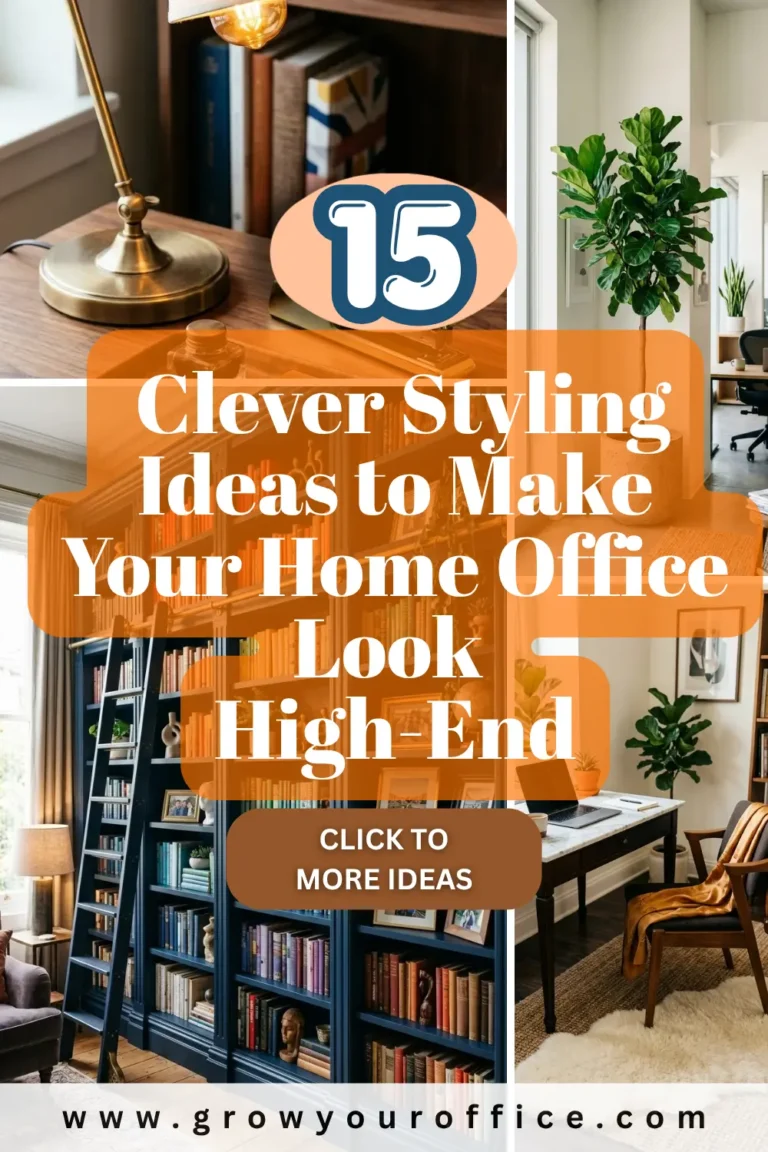 15 Clever Styling Ideas to Make Your Home Office Look High-End