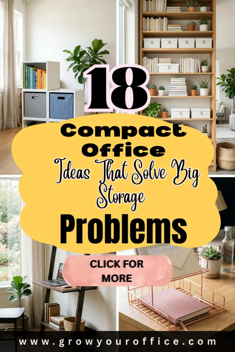 18 Compact Office Ideas That Solve Big Storage Problems