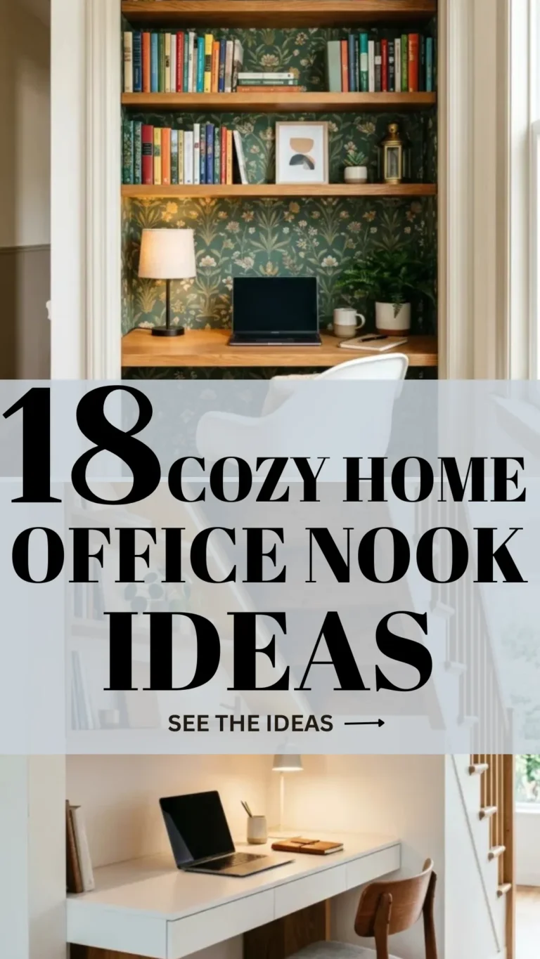 18 Cozy Home Office Nook Ideas for Small Spaces