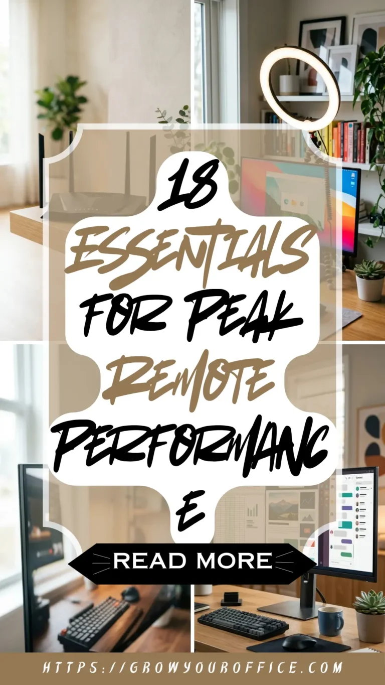 The Ultimate Home Office Setup: 18 Essentials for Peak Remote Performance