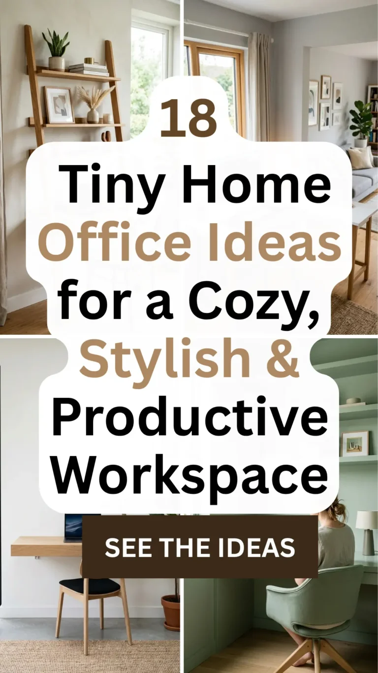 18 Tiny Home Office Ideas for a Cozy, Stylish & Productive Workspace