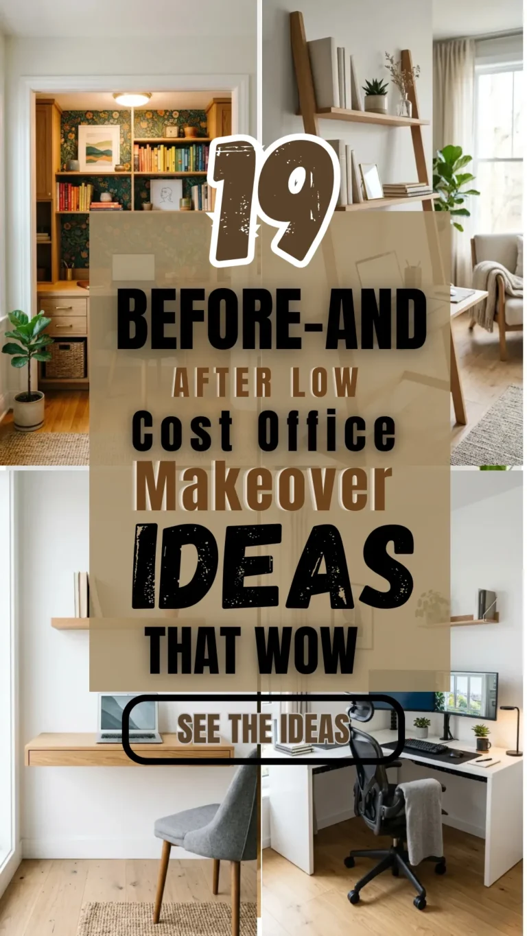19 Before-and-After Low Cost Office Makeover Ideas That Wow