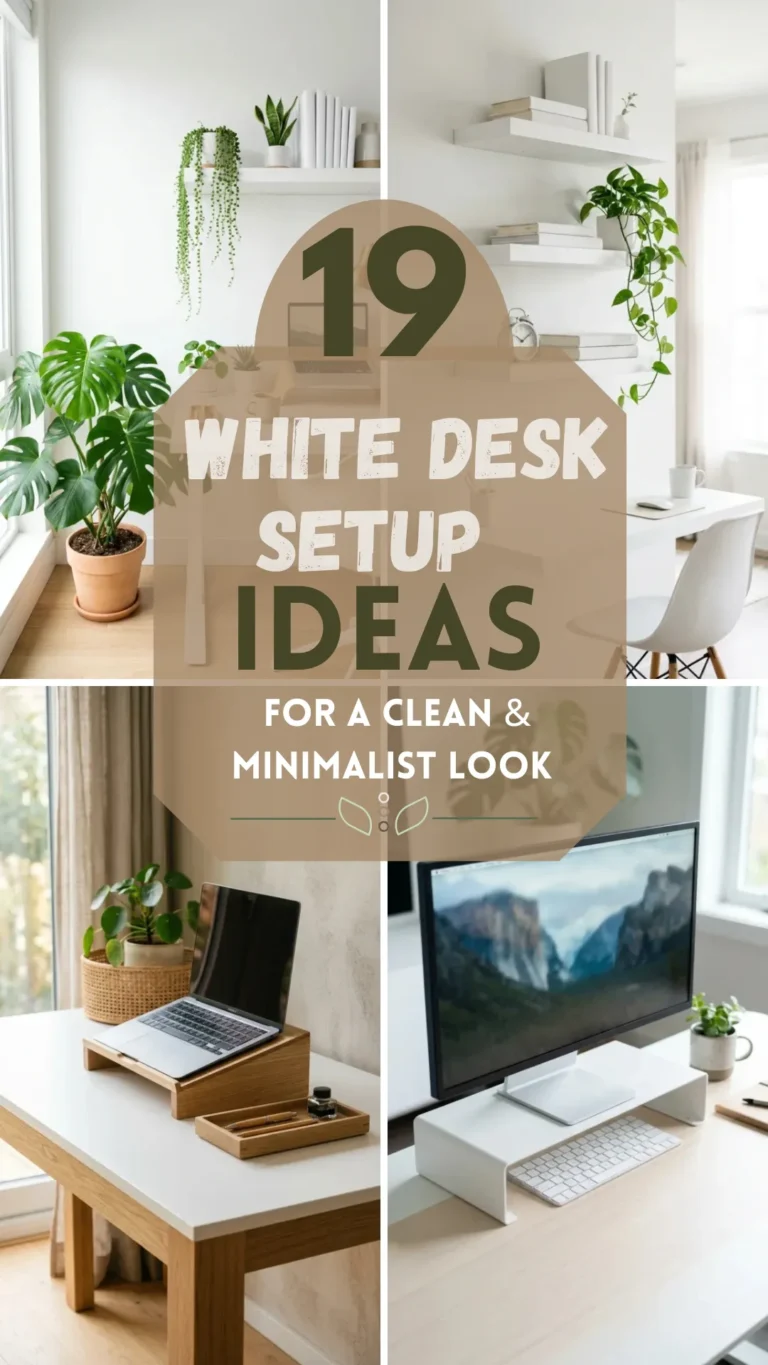 19 White Desk Setup Ideas for a Clean & Minimalist Look
