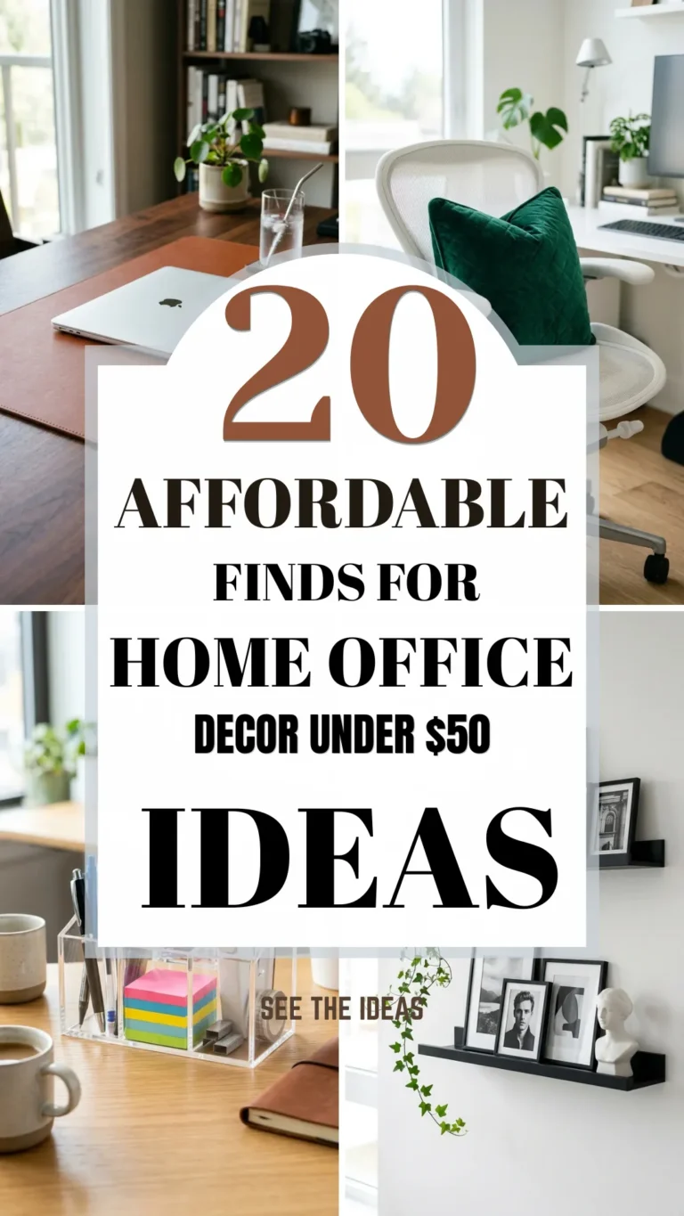 20 Affordable Finds for Home Office Decor Under $50 That Look Premium