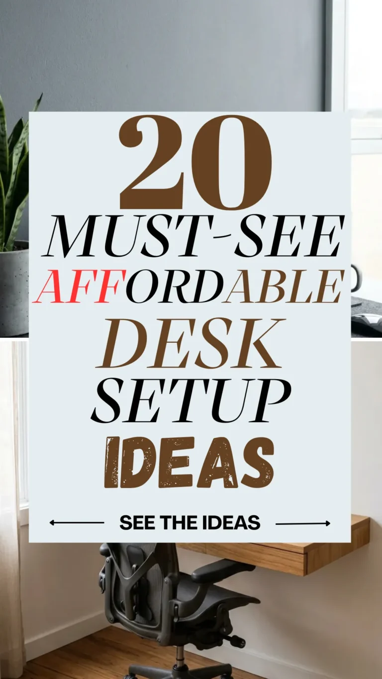 20 Must-See Affordable Desk Setup Ideas for a Modern Workspace