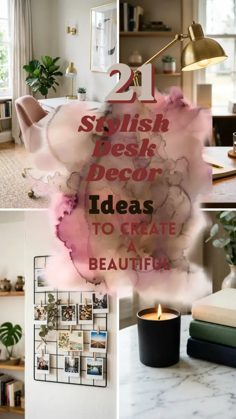 21 Stylish Desk Decor Ideas to Create a Beautiful & Inspiring Workspace