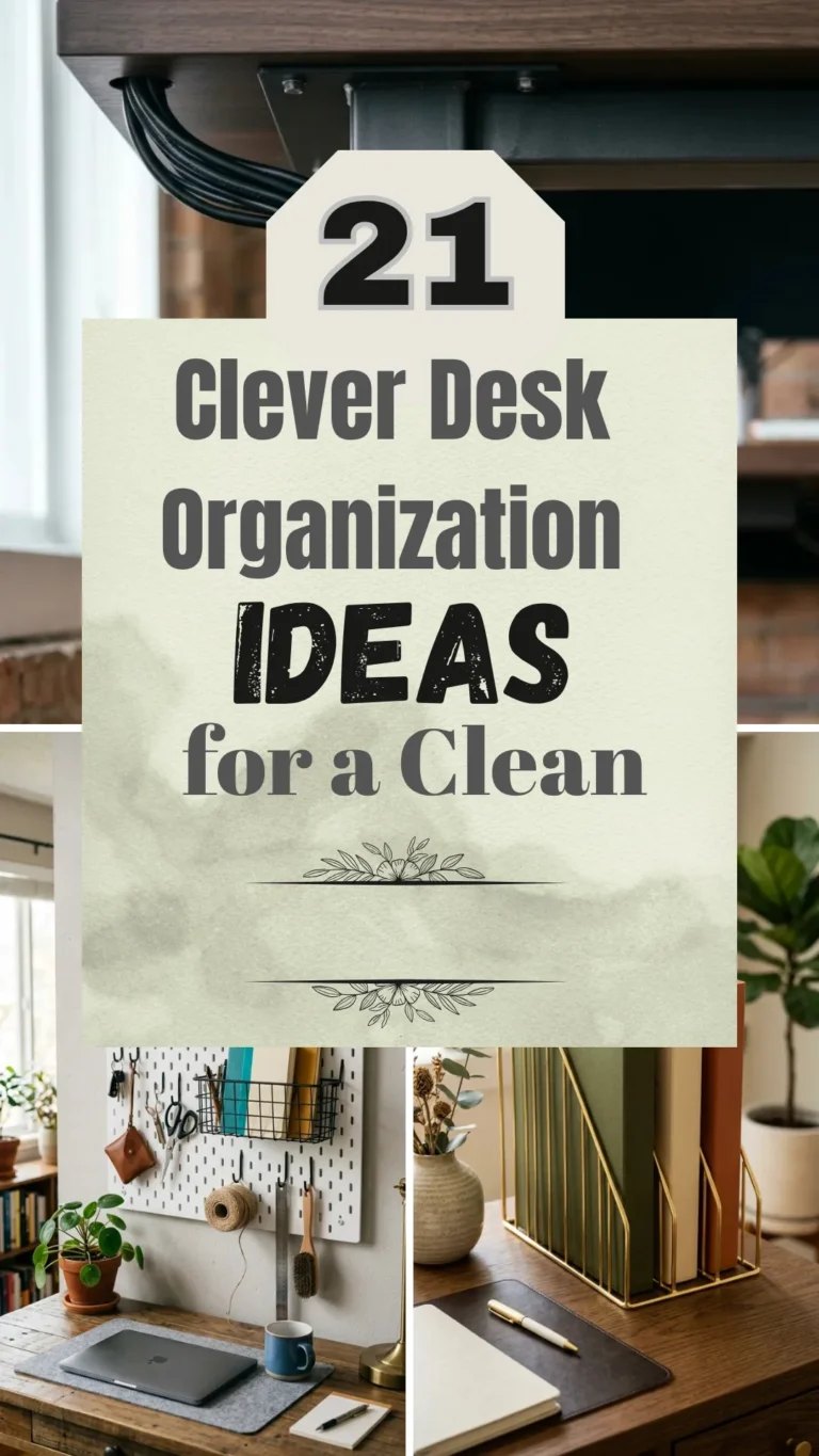 21 Clever Desk Organization Ideas for a Clean, Stylish & Productive Desk