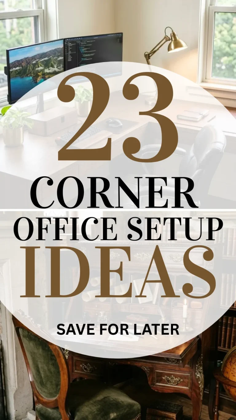 21 Corner Office Setup Ideas to Turn Any Empty Space Into a Dream Workspace