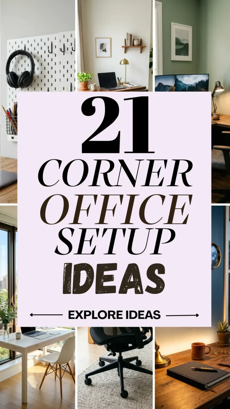 21 Corner Office Setup Ideas to Turn Any Empty Space Into a Dream Workspace