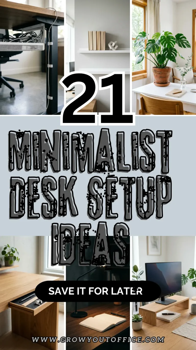 21 Minimalist Desk Setup Ideas for a Clean & Distraction-Free Workspace
