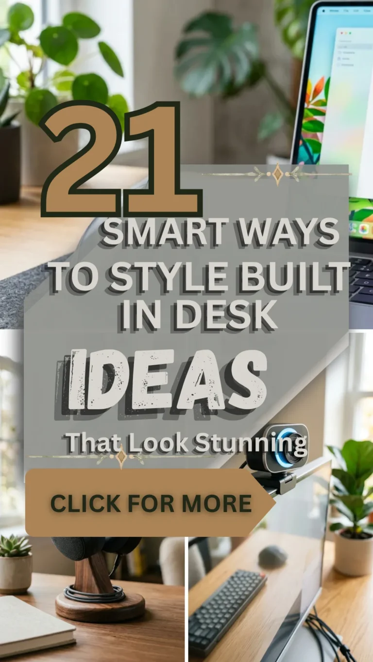 21 Smart Ways to Style Built In Desk Ideas You’ll Want to Copy