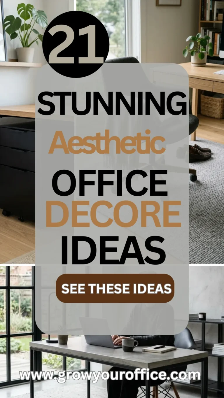21 Stunning Aesthetic Home Office Ideas for a Pinterest-Worthy Workspace