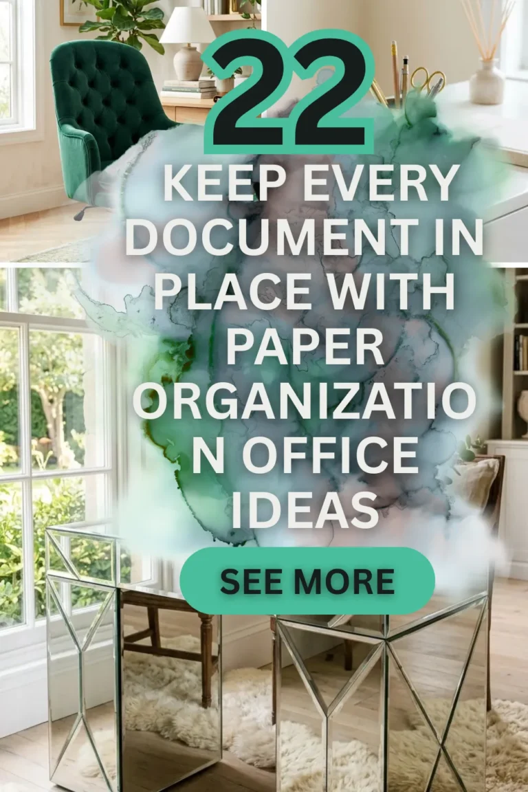 22 Keep Every Document in Place with Paper Organization Office Ideas