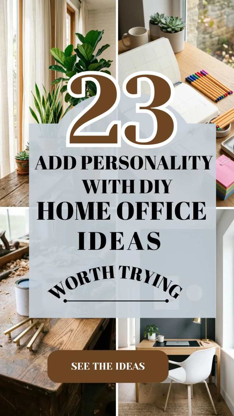 23 Add Personality with DIY Home Office Ideas Worth Trying Today