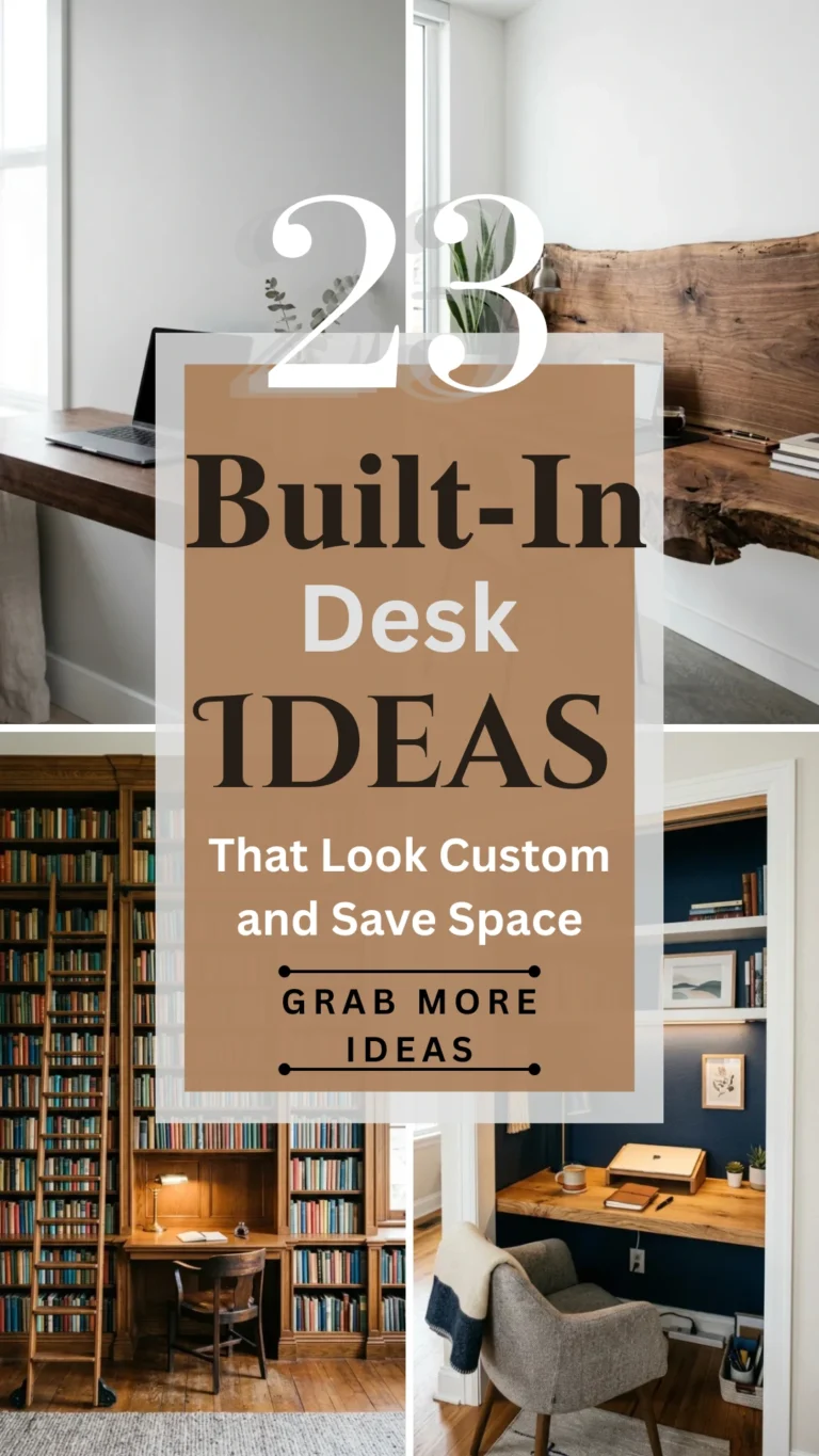 23 Built-In Desk Ideas That Look Custom and Save Space
