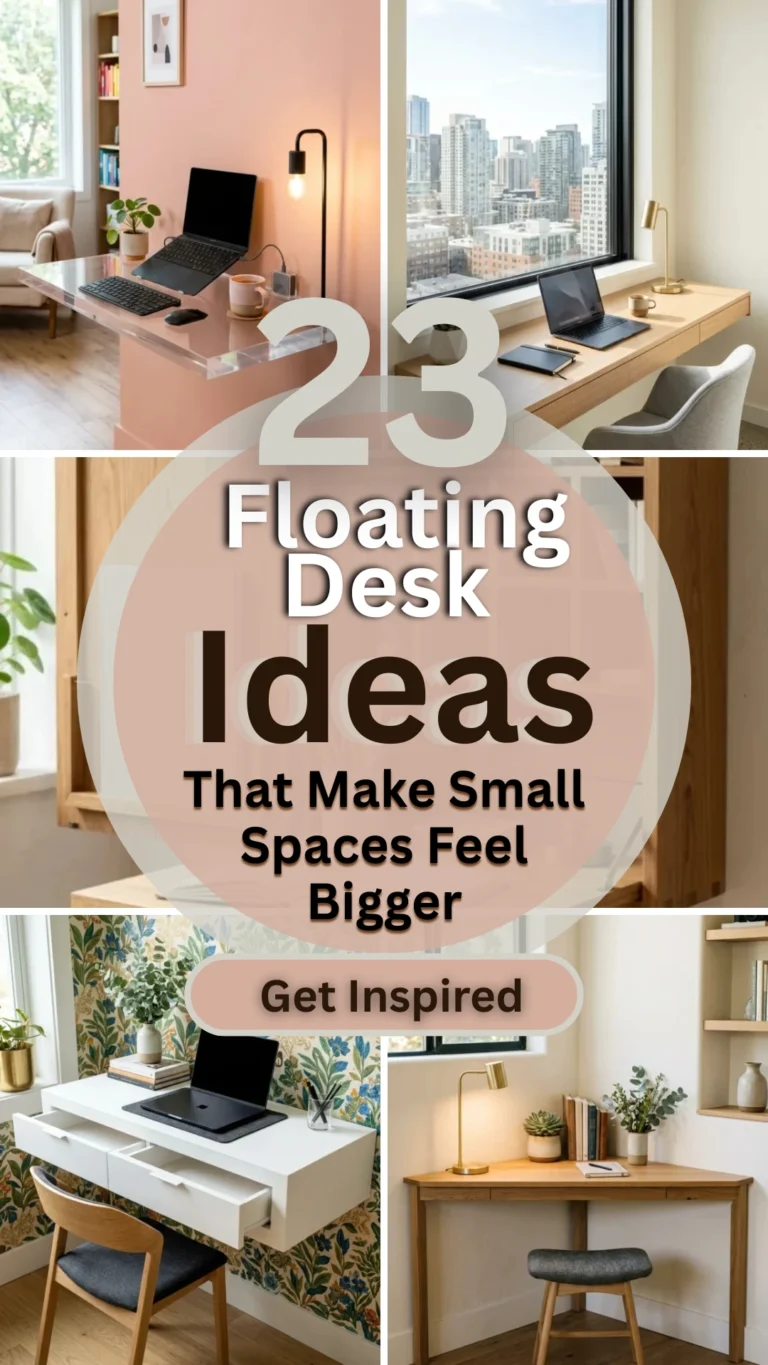 23 Floating Desk Ideas That Make Small Spaces Feel Bigger