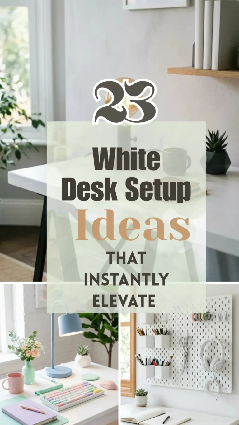 23 White Desk Setup Ideas That Instantly Elevate Your Workspace