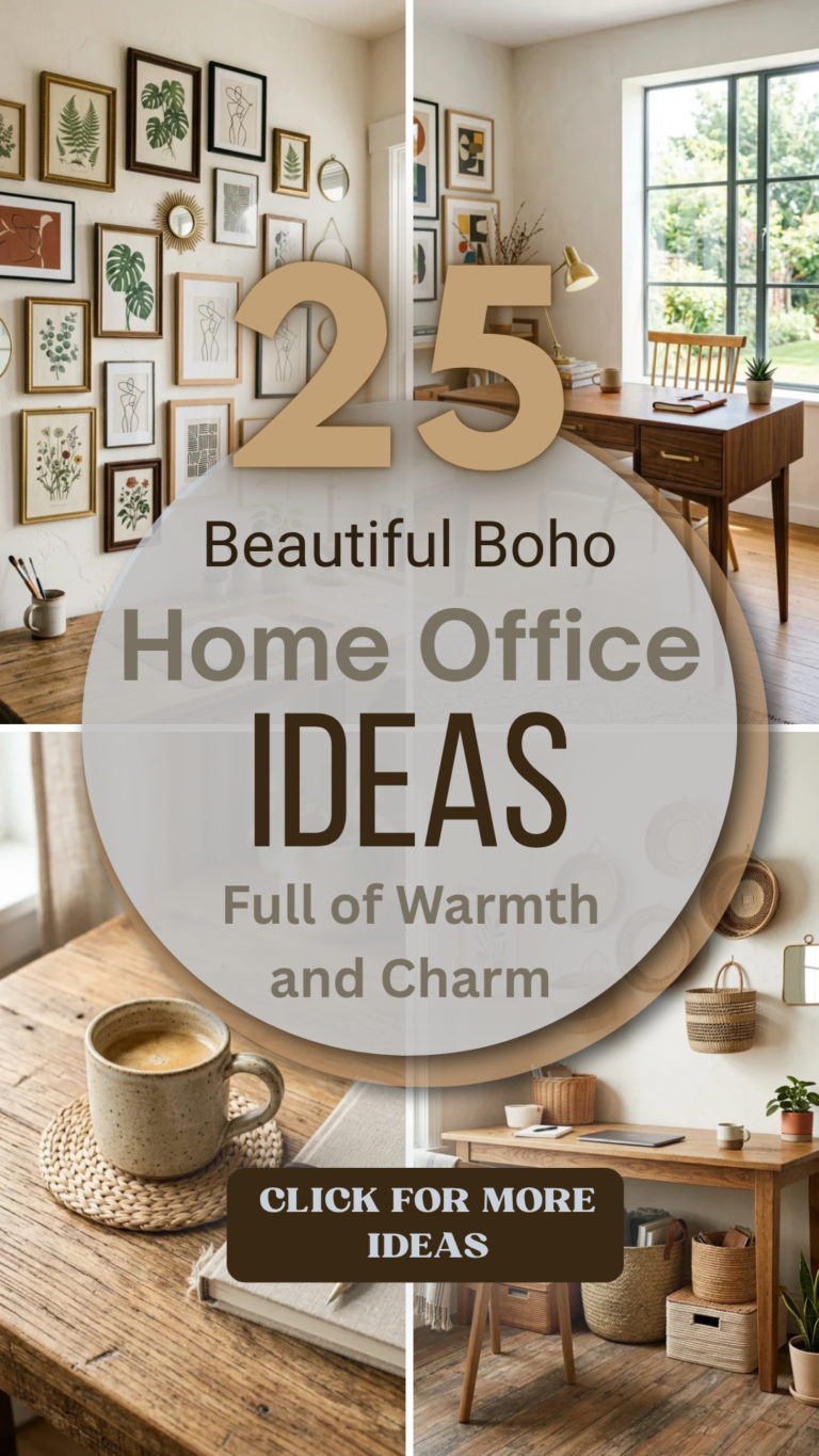 25 Beautiful Boho Home Office Ideas Full of Warmth and Charm