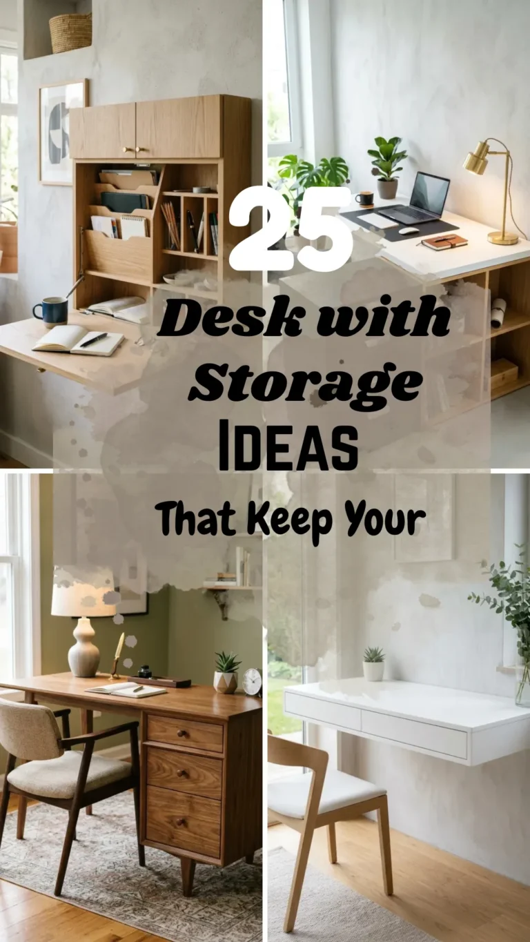 25 Desk with Storage Ideas That Keep Your Workspace Clutter-Free