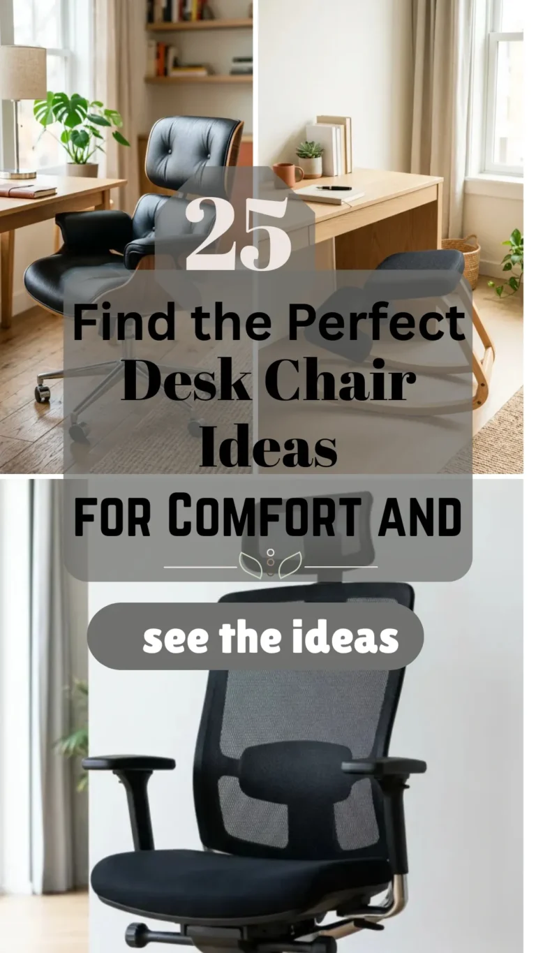 25 Find the Perfect Desk Chair Ideas for Comfort and Style