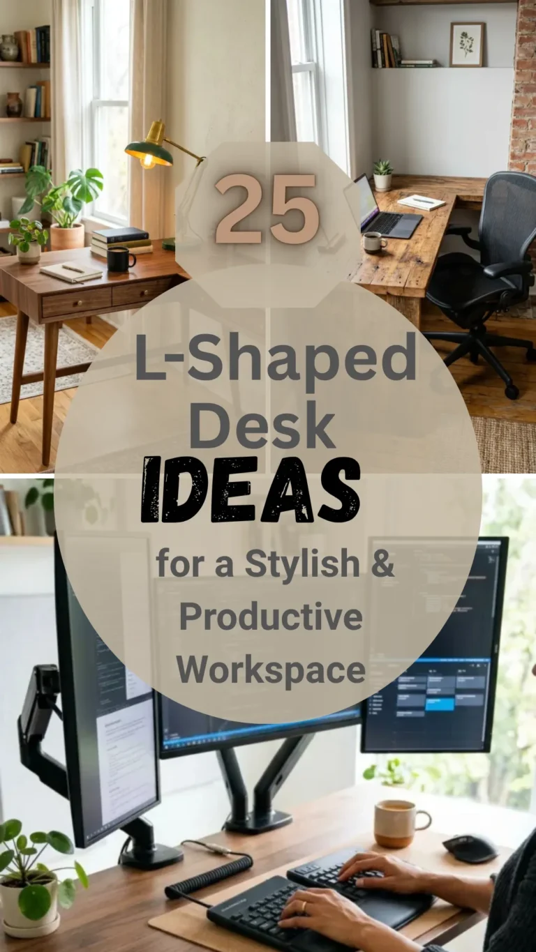 25 L-Shaped Desk Ideas for a Stylish & Productive Workspace