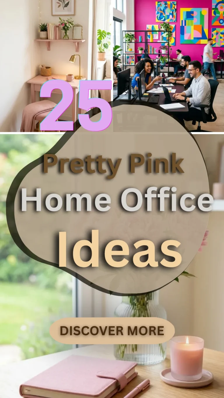 25 Pretty Pink Home Office Ideas to Brighten Your Workspace