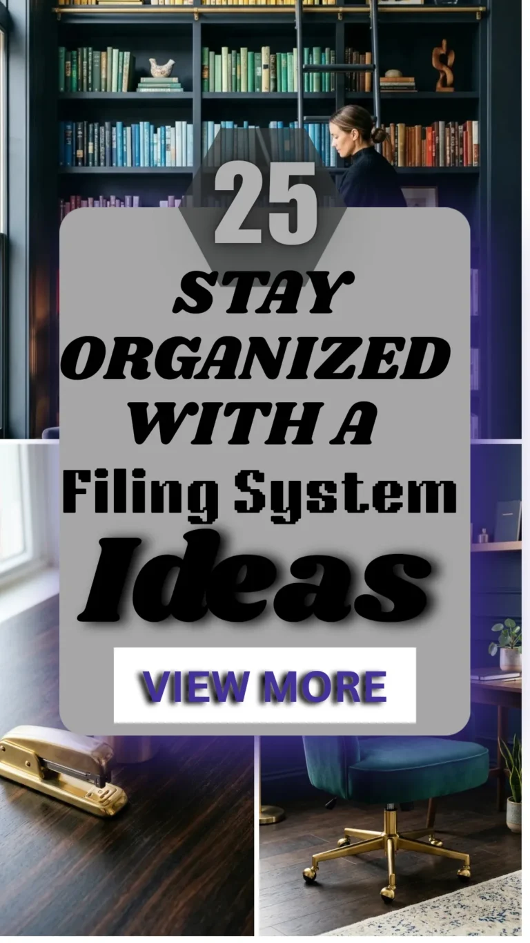 25 Stay Organized with a Filing System for Home Office That Actually Works