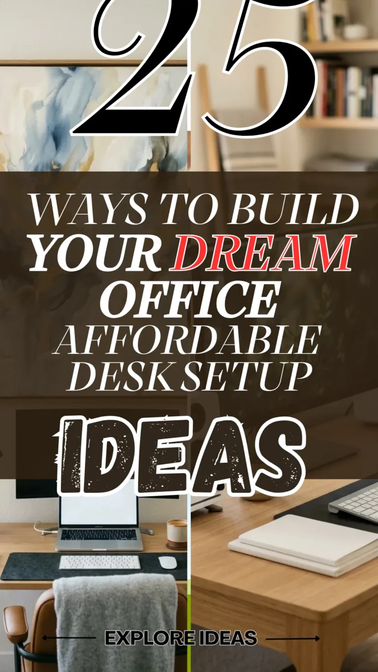 25 Ways to Build Your Dream Office with an Affordable Desk Setup Ideas