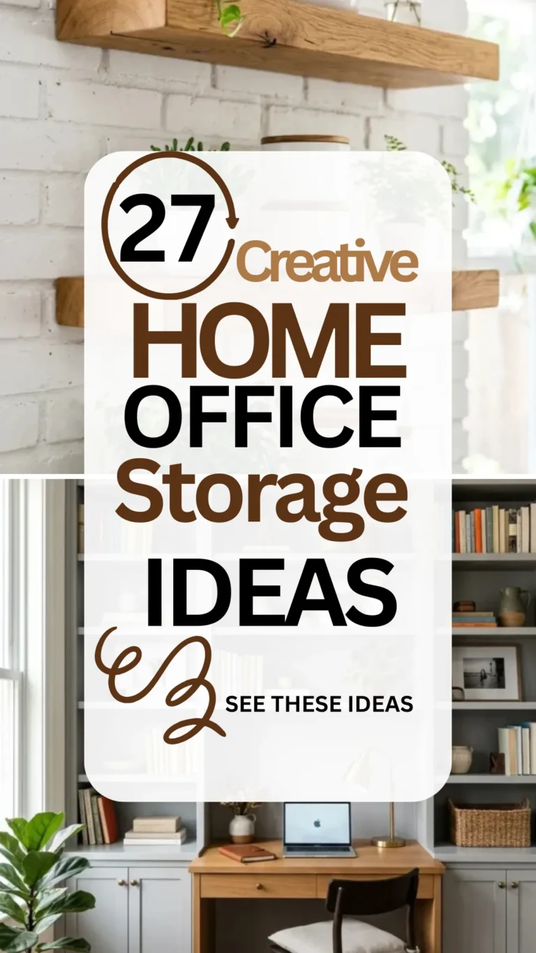 27 Creative Home Office Storage Ideas for a Clutter-Free Space