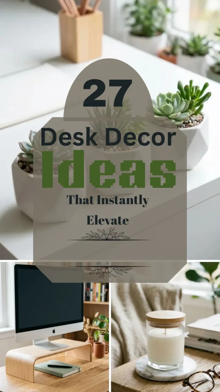 27 Desk Decor Ideas That Instantly Elevate Your Home Office
