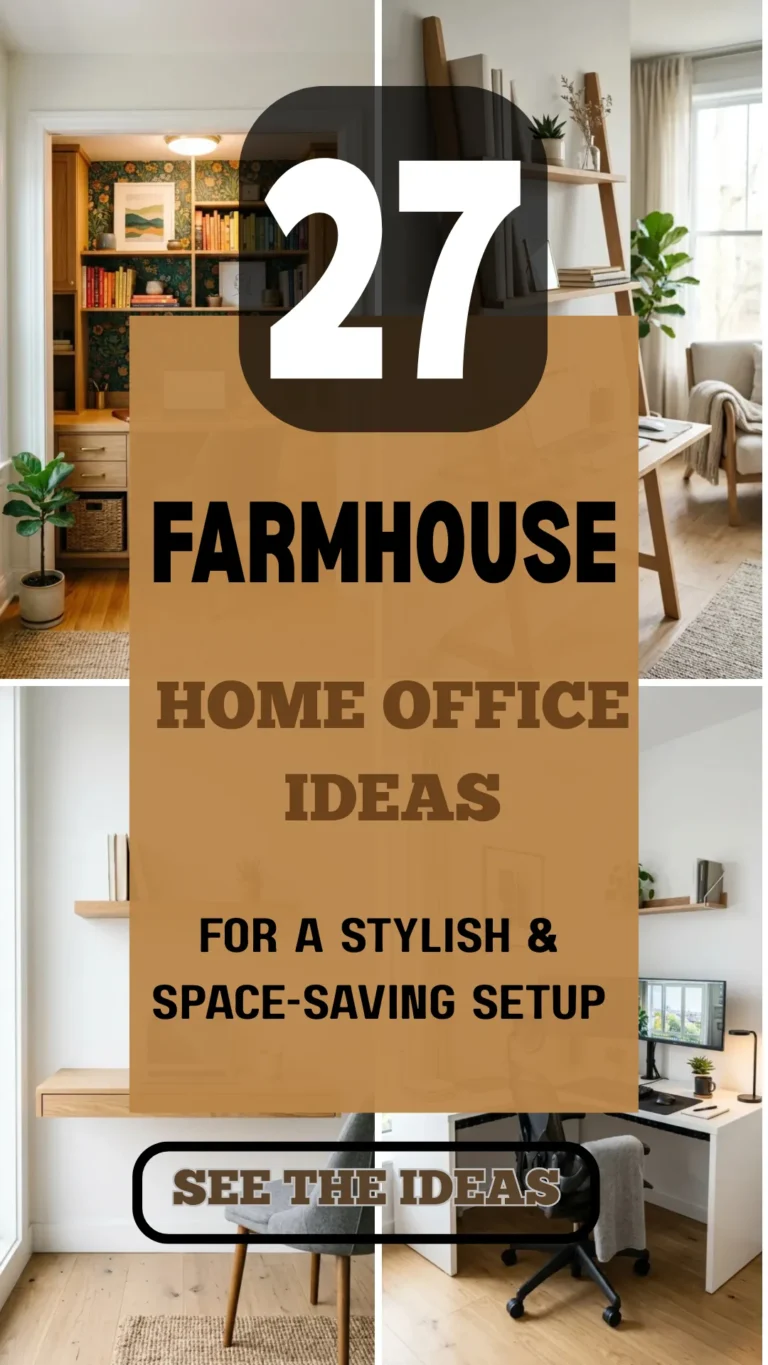 27 Farmhouse Home Office Ideas Packed with Rustic Charm