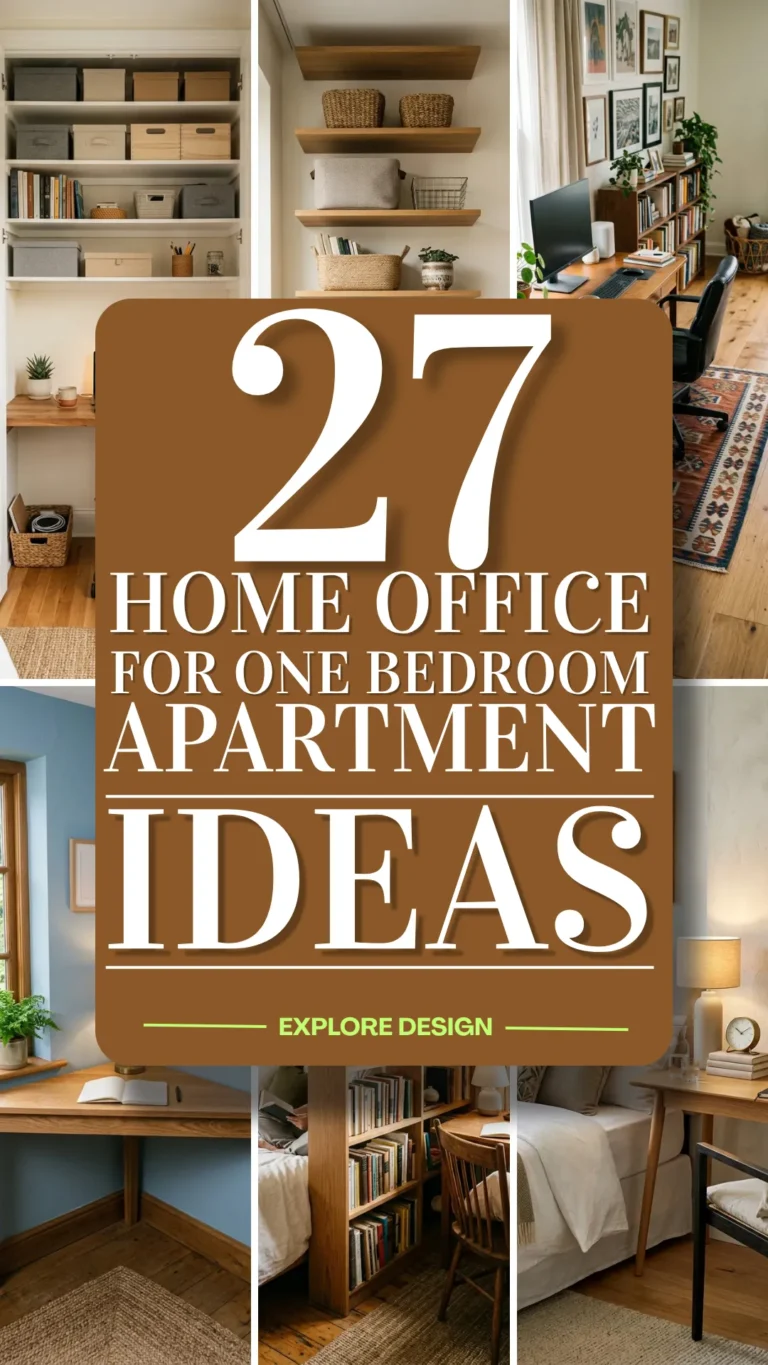 27 Home Office for One Bedroom Apartment Ideas You’ll Love Working From