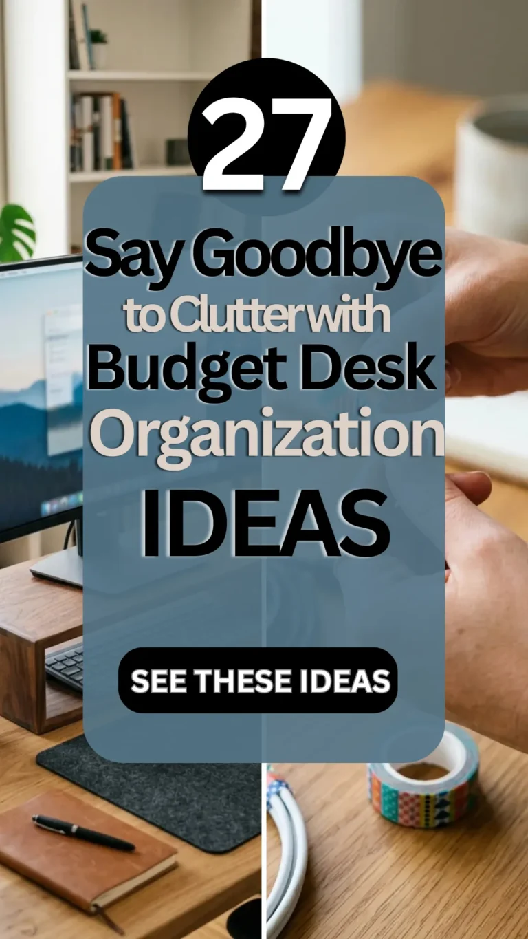 27 Say Goodbye to Clutter with Budget Desk Organization Ideas You’ll Love