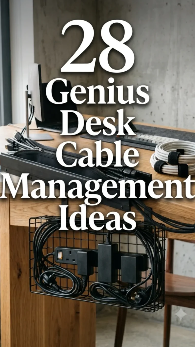 28 Genius Desk Cable Management Ideas to Transform Your Workspace
