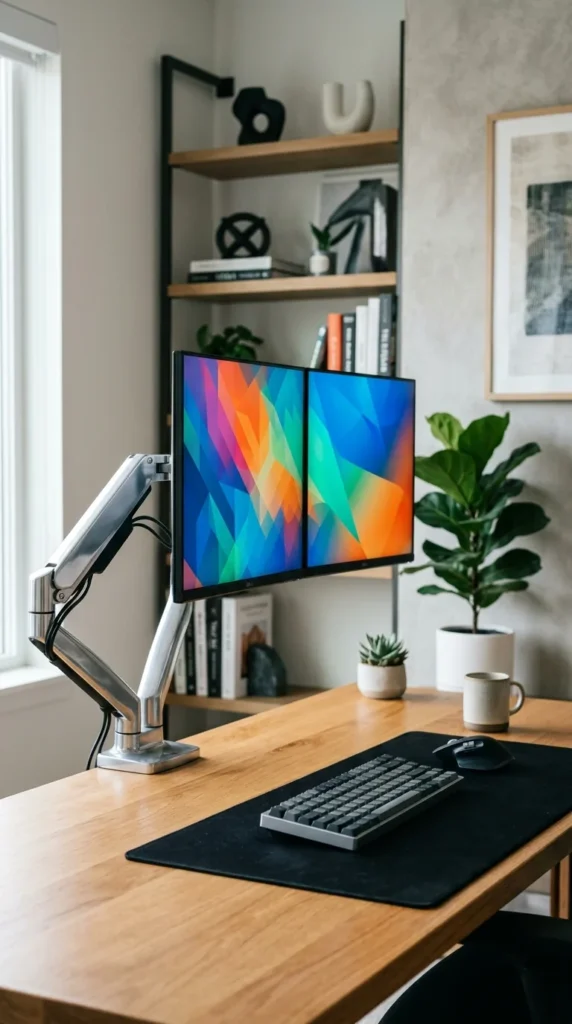 Monitor Arm home offie ideas
