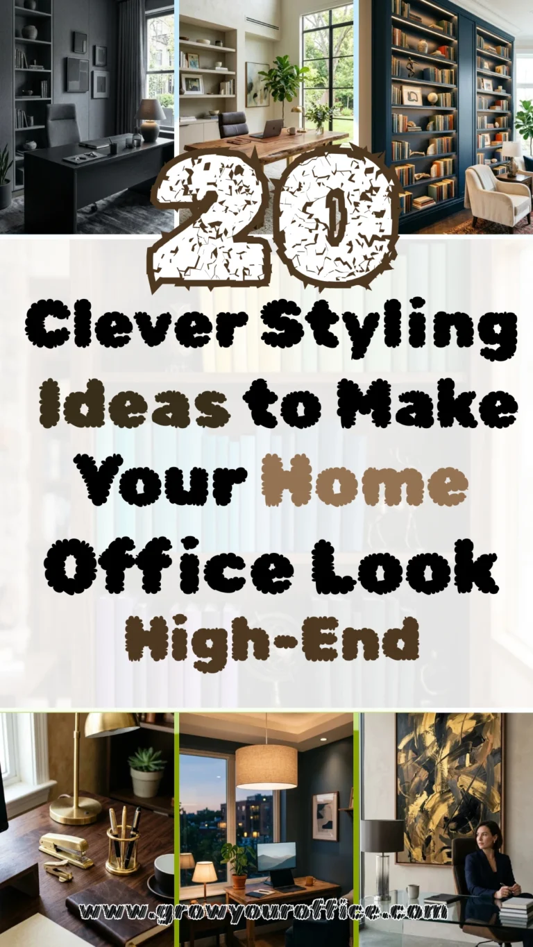 20 Clever Styling Ideas to Make Your Home Office Look High-End