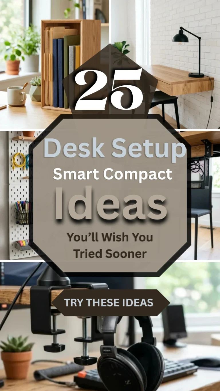 25 Smart Compact Desk Setup Ideas You’ll Wish You Tried Sooner