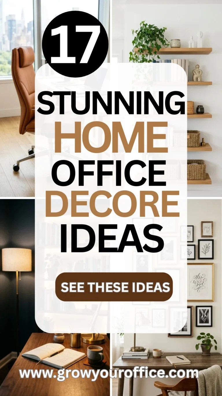 17 Stunning Home Office Decor Ideas You Need to Try Right Now