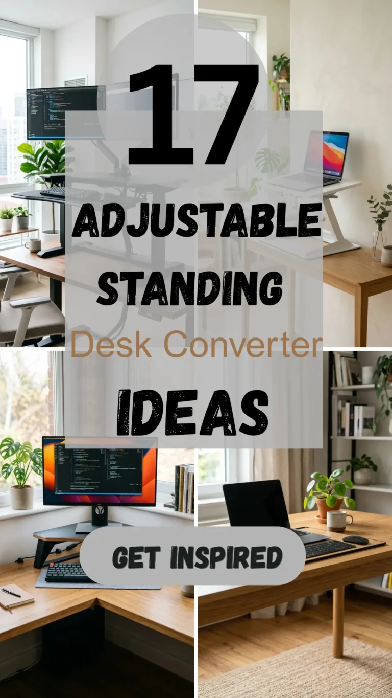 17 Adjustable Standing Desk Converter Ideas That Boost Productivity