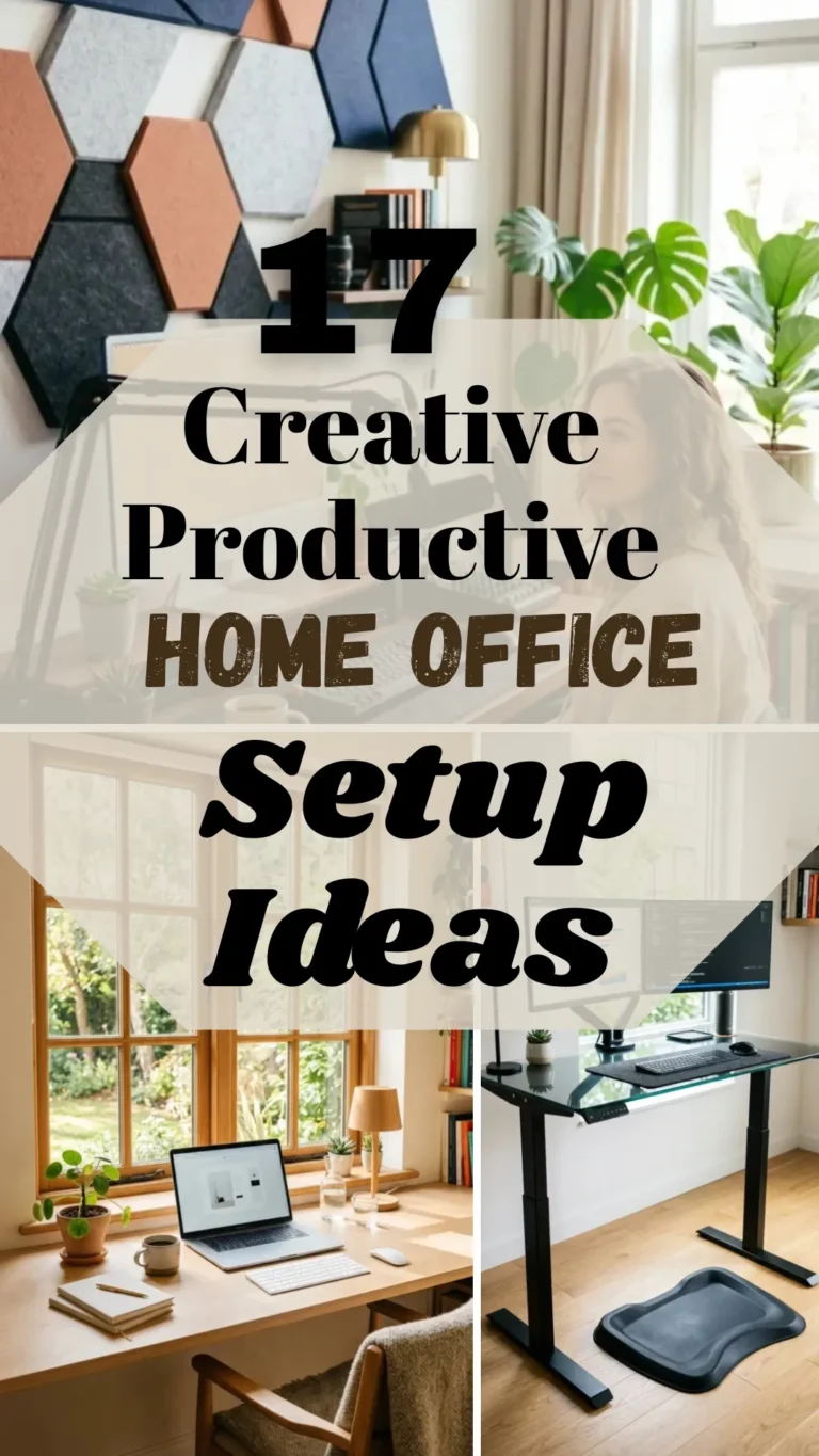 17 Creative Productive Home Office Setup Ideas for Better Focus Every Day